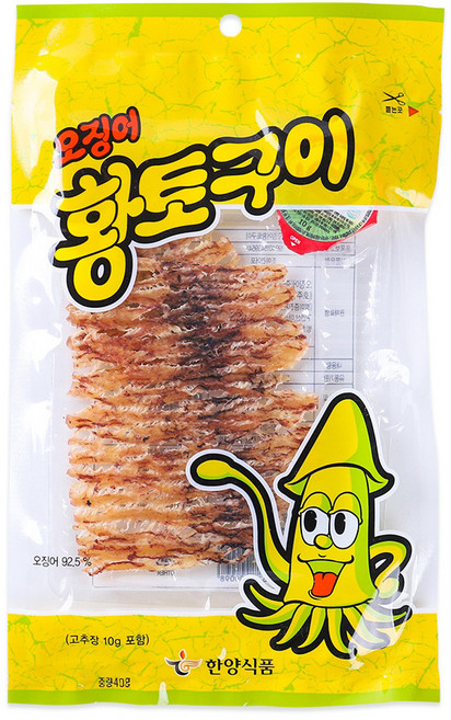 한양식품 오징어 황토구이, 10개, 40g