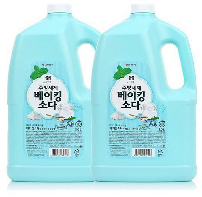 퐁퐁 베이킹소다 주방세제 민트향, 2개