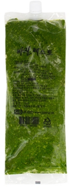푸드젠마켓 SIB 선인 바질페스토 (바질53%) 1kg 냉동 (아이스박스+아이스팩포함) Frozen Basil Pasto, 1개