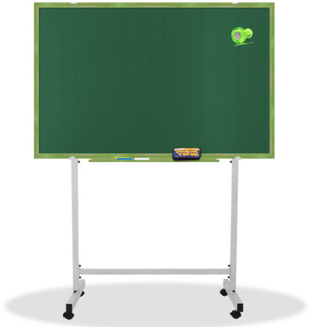 영남칠판 자석 분필칠판+스텐드 90x60cm 칠판, 그린파스텔