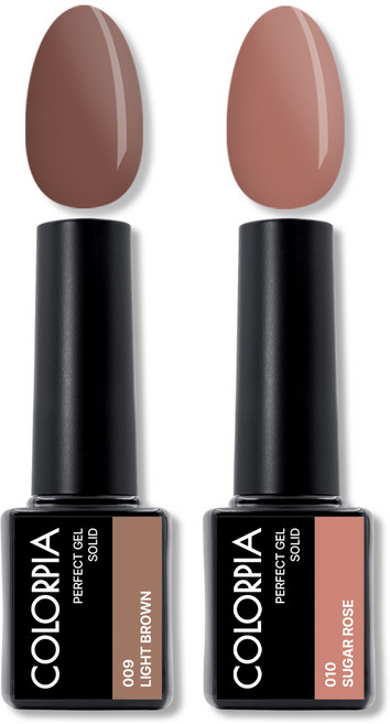 칼라피아 원스텝 퍼펙트젤 컬러 젤네일 세트, 03. 라이트브라운+슈가로즈, 1세트
