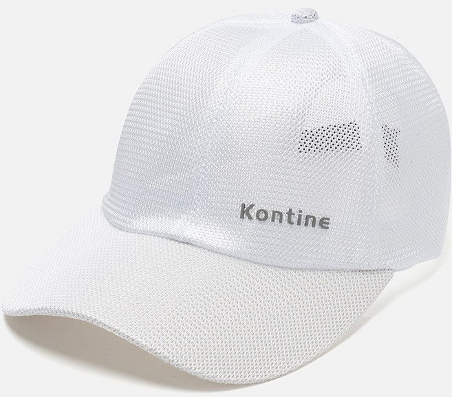 콘티네 풀매쉬캡 골프모자 자외선차단 남녀공용, 1개, 화이트