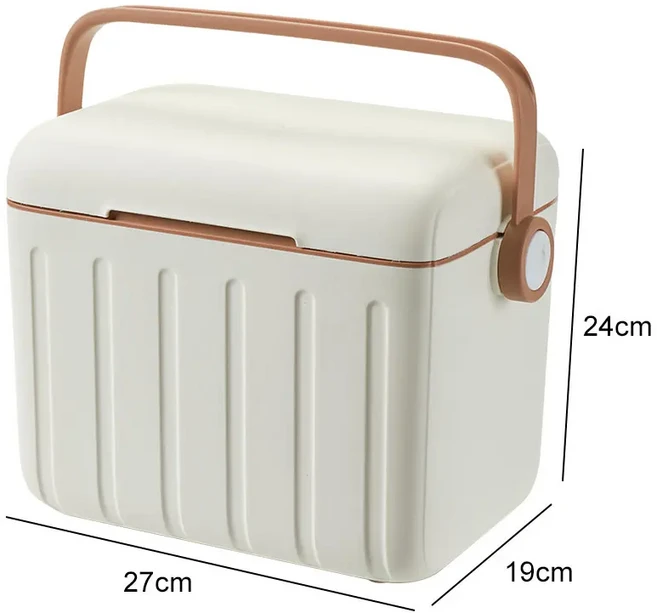 미니냉장고 화장품냉장고 약냉장고5/6L 휴대용 야외 인큐베이터 대용량 보관 상자 쿨러 아이스 병 쿨러, 01 China Mainland, 01 cream color 6L