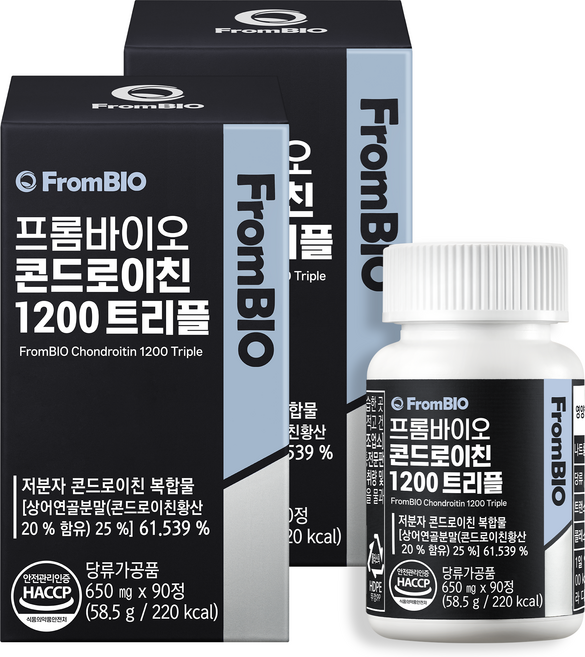 프롬바이오 콘드로이친 1200 트리플 90p, 2개, 90정