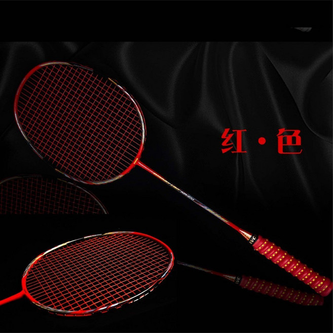 10U全碳纖維羽毛球拍 SY-258, 1個, 紅色