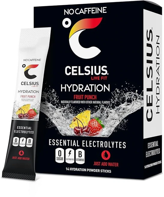 셀시어스 하이드레이션 후르츠펀치 전해질 파우더 14개입 1팩 - 쿠팡