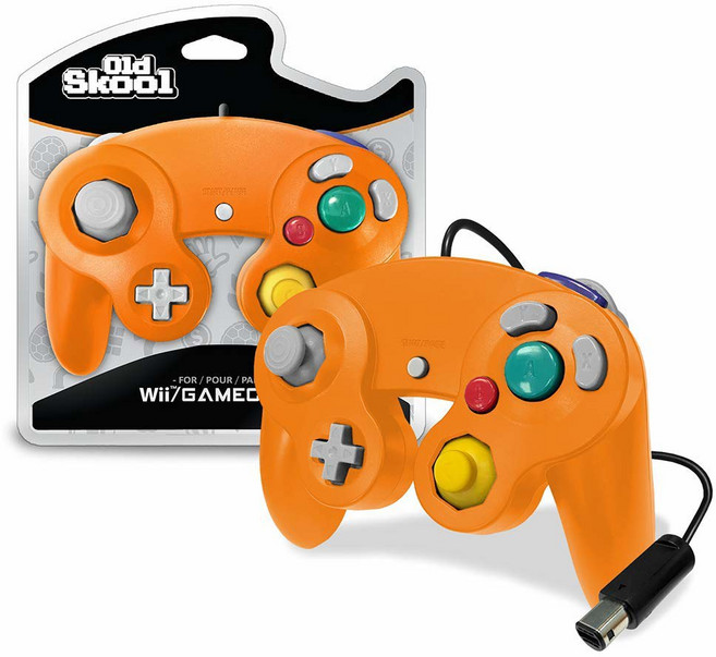 GameCube/Wii와 호환되는 올드 스쿨 컨트롤러 - 오렌지(스파이스)