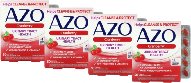 Azo 크랜베리 유리너리 트랙트 헬스 소프트젤, 50정, 4개 - 쿠팡