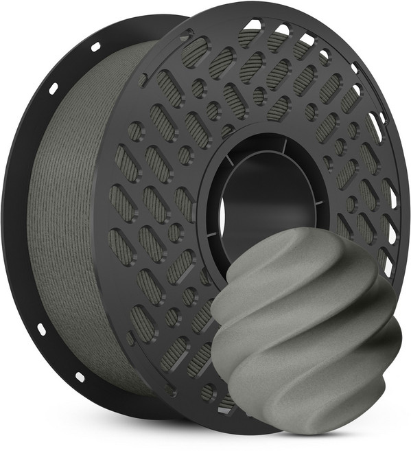 CaiLab 3D 프린터 필라멘트 PETG+CF (카본파이버) | 고강성 내마모성 내열성 | 1.75mm 일정 라인 직경 범용 재료 1kg, 회색