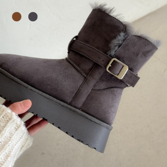 페조 여성 스웨이드 롱 숏 부츠 소가죽 퍼안감 겨울 캐주얼 PZSL-JAM-7485