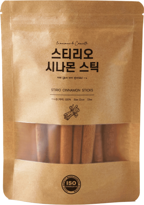 스티리오 시나몬스틱 12cm, 1개, 15개입, 125g