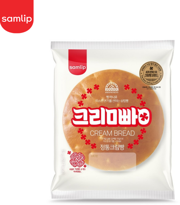 삼립 정통 크림빵, 75g, 10개