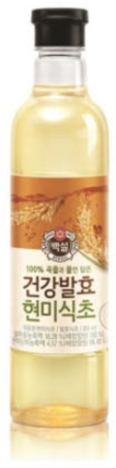 CJ 백설 100%자연발효 현미식초 800ML 발효식초, 2개