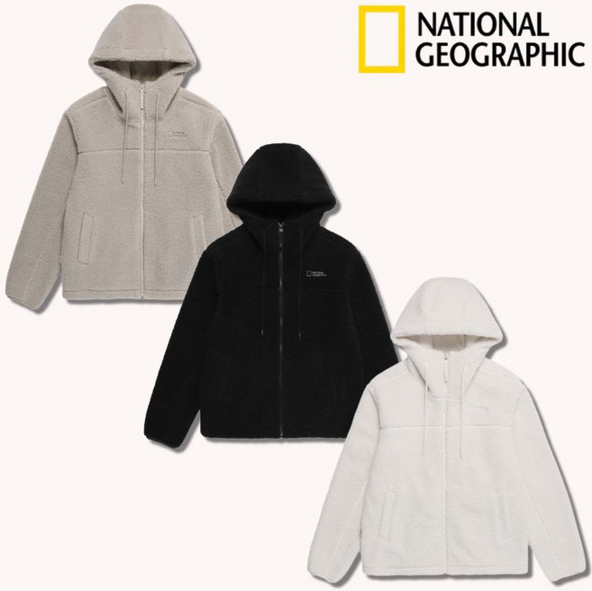 백화점정품 내셔널지오그래픽 남녀공용 후리스 자켓 플리스 집업 뽀글이 양털 아우터