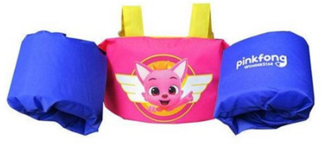 [웨이브위시] 핑크퐁 원더스타 암링 튜브 물놀이 영유아 구명조끼, 선택완료, 1개