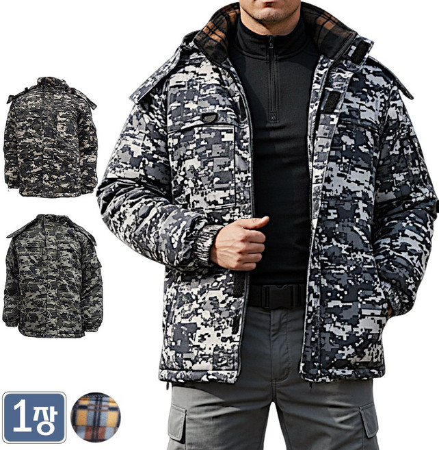 야인시대 겨울용 WD 멀티전술 방한점퍼 야상 보온 기모