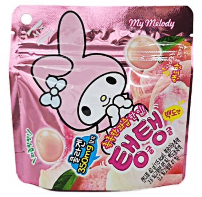 서주 탱글탱글 백도맛 젤리 40g, 1개