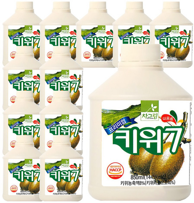 차그림 과일 원액 프리미엄 키위 7 쥬스, 12개, 850ml