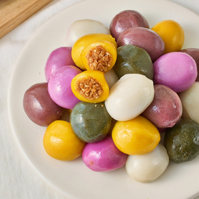 [떡 1위] 자연해동 추석 오색송편 550g, 2개