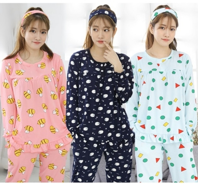 오지다 여성 잠옷 파자마 홈웨어 상하의세트