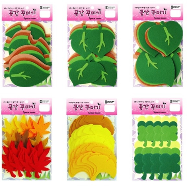 청양토이 펠트 (나뭇잎) 공간꾸미기 환경구성, 단풍잎
