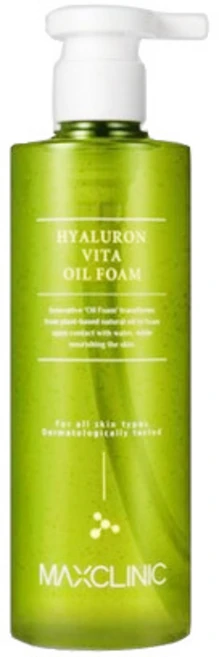 맥스클리닉 히알루론 비타 오일 폼, 310g, 1개 - 쿠팡