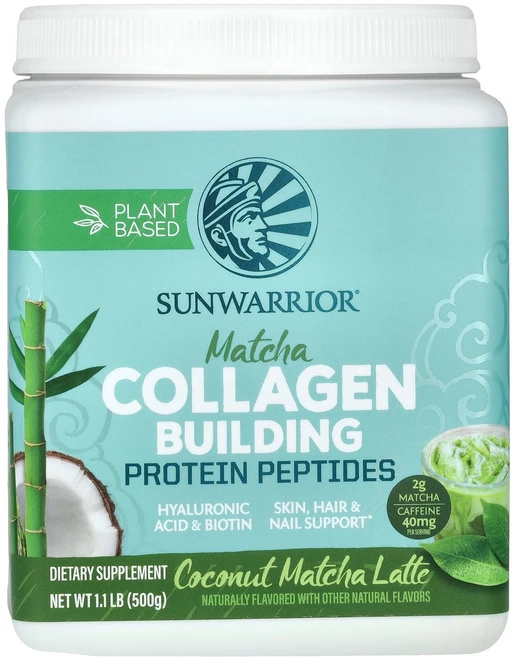Sunwarrior 콜라겐 형성 단백질 펩타이드 코코넛 말차 라떼 500g(1.1lb) Sunwarrior (썬워리어), 500g, 1개 - 쿠팡