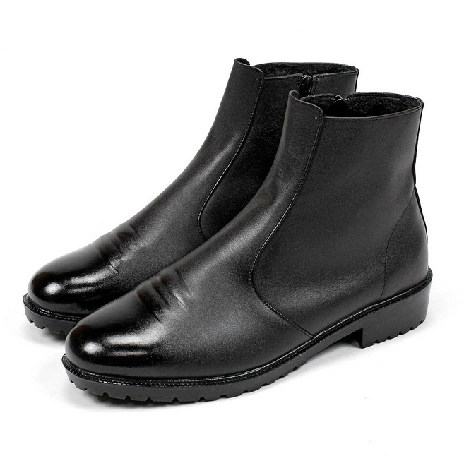 남성 발목 부츠 소가죽 방한 부츠 방한화 구두 겨울 워커