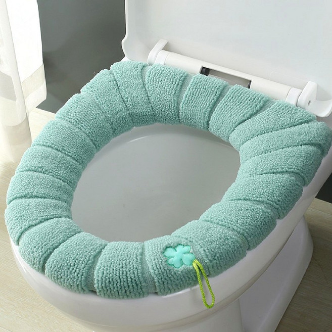 1+1 안젤로 극세사 엉따 변기시트, 2개, 민트 (손잡이형)