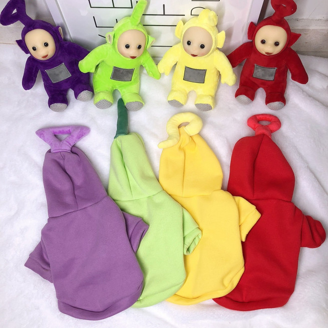 강아지 기모 후드티 퍼그 불독 후드티 달콤 마카롱 티셔츠 단체복 커플 소형견 중형견 빅사이즈, 1개, 옐로우