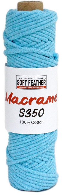 SOFT FEATHER Macrame 編結棉線 S350 3mm 純棉, 15, 1個