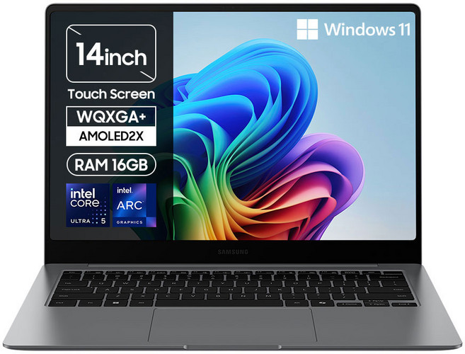 [삼성전자 공식파트너] 갤럭시북5 프로 14인치(35 5cm) 인텔 Ultra 5 터치스크린 서울/경기 퀵서비스 최대 2만원 지원, Z-A51AY, WIN11 Home, 16GB, 500GB, 그레이