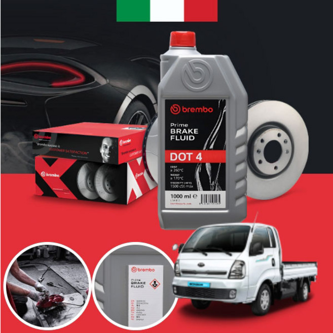 봉고3 EV 브렘보 브레이크오일 DOT4 저점도 1L, 1개