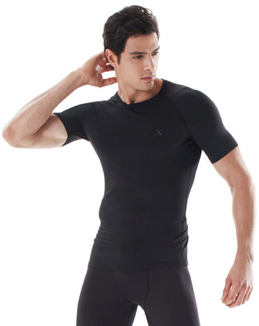 기어엑스 남성용 고급 여름 반팔라운드넥 냉감 언더레이어 상의