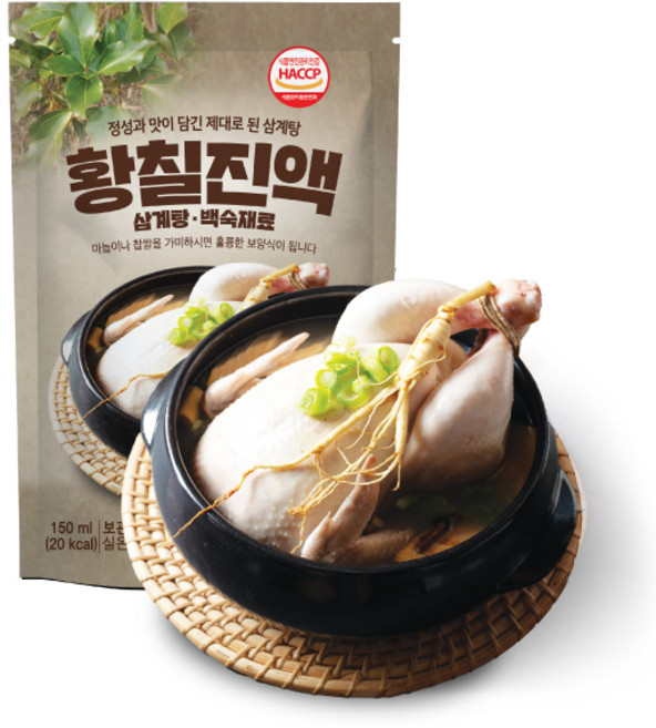 진액공방 황칠진액 1박스(50개) 황칠소스 삼계탕용육수 삼계탕재료 백숙재료, 50개, 150ml