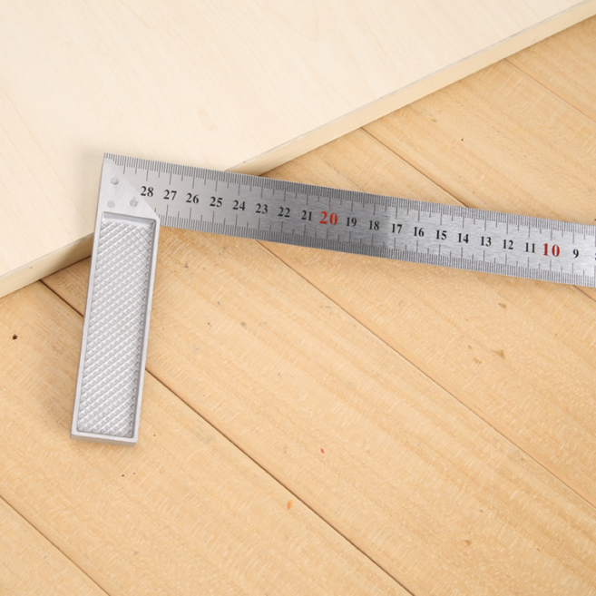 알루미늄 목공 스틸자 직각자 기억자 쇠자 30cm, 스틸직각자, 1개