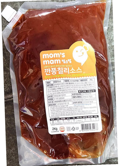 깐풍칠리소스 맘스맘 냉장 2kg 5개 중식소스