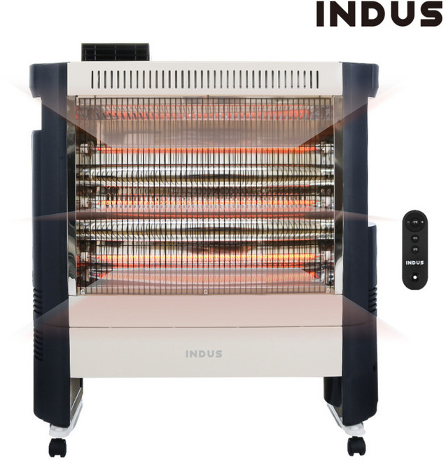 인더스 대형 카본 전기 히터 전기팬 온풍기 업소용 산업용 사무실 난방기 전기난로