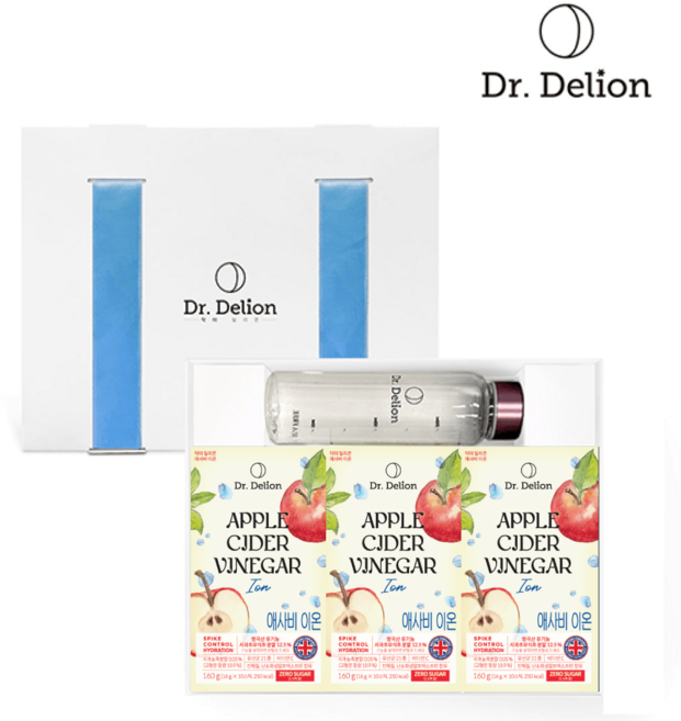 닥터딜리온 애사비 이온 물에타먹는 전해질 애사비 3종 선물세트, 3세트, 160g