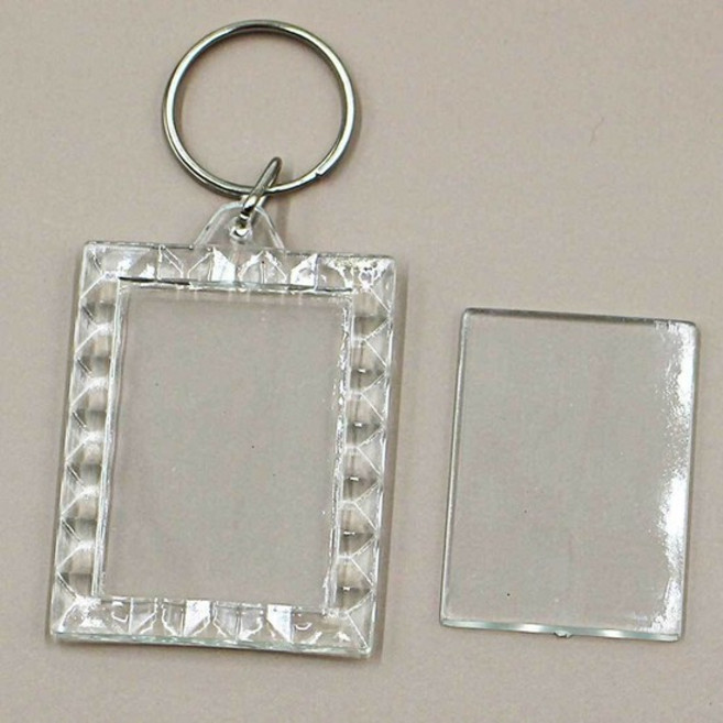 아크릴 액자 열쇠고리 직사각 형 레이스 아크릴 증명 증사액자 증사홀더 아크릴 증명