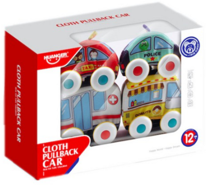 소프트 헝겊 풀백 자동차 엠블란스 경찰 택시 세트 huanhe0237, 혼합색상, 1개