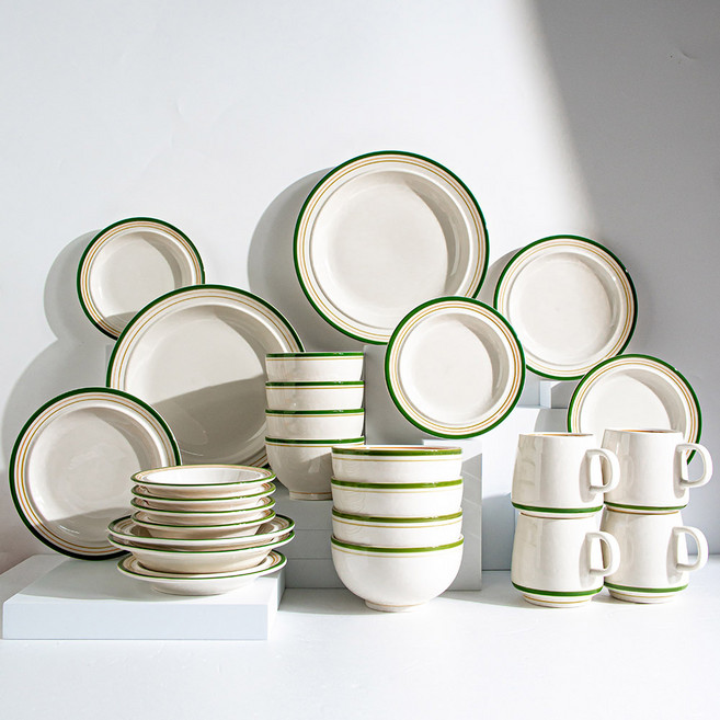 시라쿠스 메이플 홈식기 4인 한식세트 26P, 코지그린, 1개