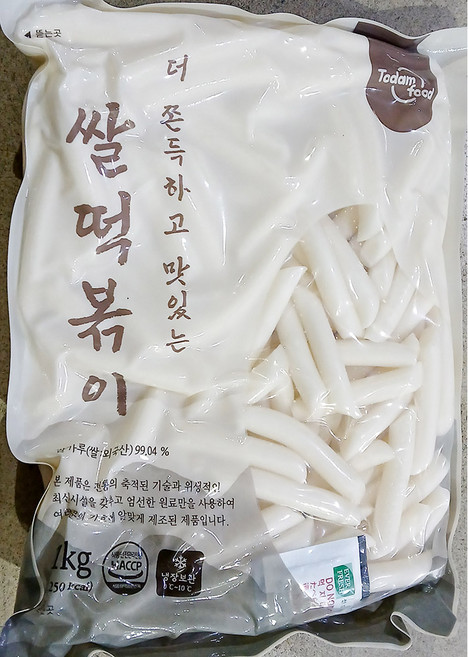 소 건조 쌀떡볶이떡(토담 X6 1K), 없음, 1kg