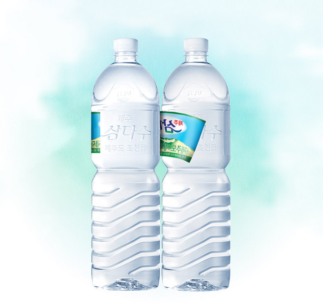제주삼다수 먹는샘물 그린 광복 80주년 에디션 무라벨, 2L, 18개