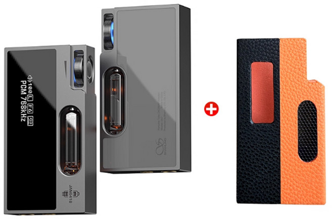 Shanling UA7 진공관과 트랜지스터 휴대용 디코드 헤드폰 증폭기, UA7 Grey and Black Orange case