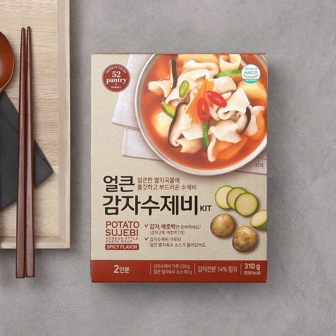 [52PANTRY] 얼큰감자수제비 KIT, 1개, 310g