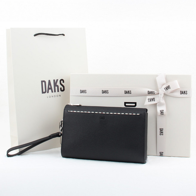 [백화점선물포장] 닥스 클러치백 남성 명품 클러치 소가죽 손 파우치 405