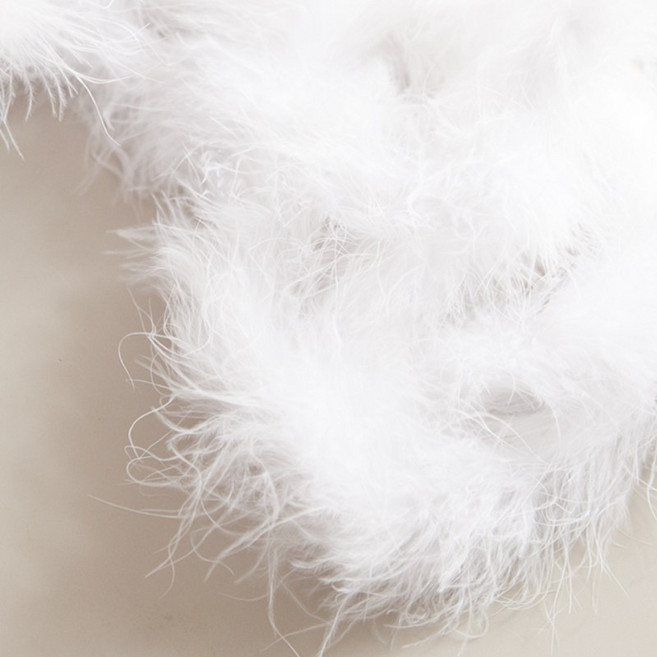 밍크모루 대(15g) 10x200cm 크리스마스 트리 오너먼트 장식 소품 꾸미기, 1개, 화이트