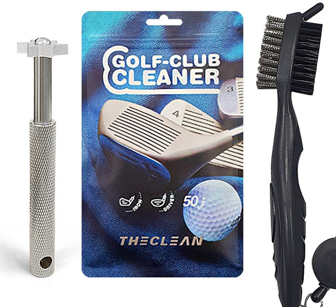 3종세트 그루브 관리 끝판왕 아이언 웨지 헤드 청소 골프채 세척 클리너