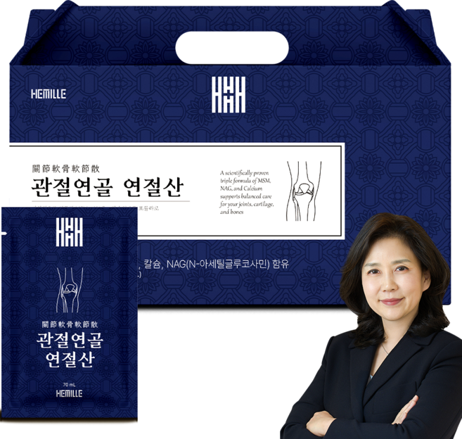 한의사 김소형 MSM 식이유황 관절 영양제 NAG 칼슘 관절연골 연절산, 30개, 70ml